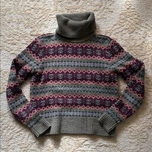 Ralph Lauren Multicolor Fair Isle Turtleneck Sweater